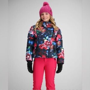 Obermeyer Isla Jacket - Girls Size MEDIUM - Color : Bloominescence